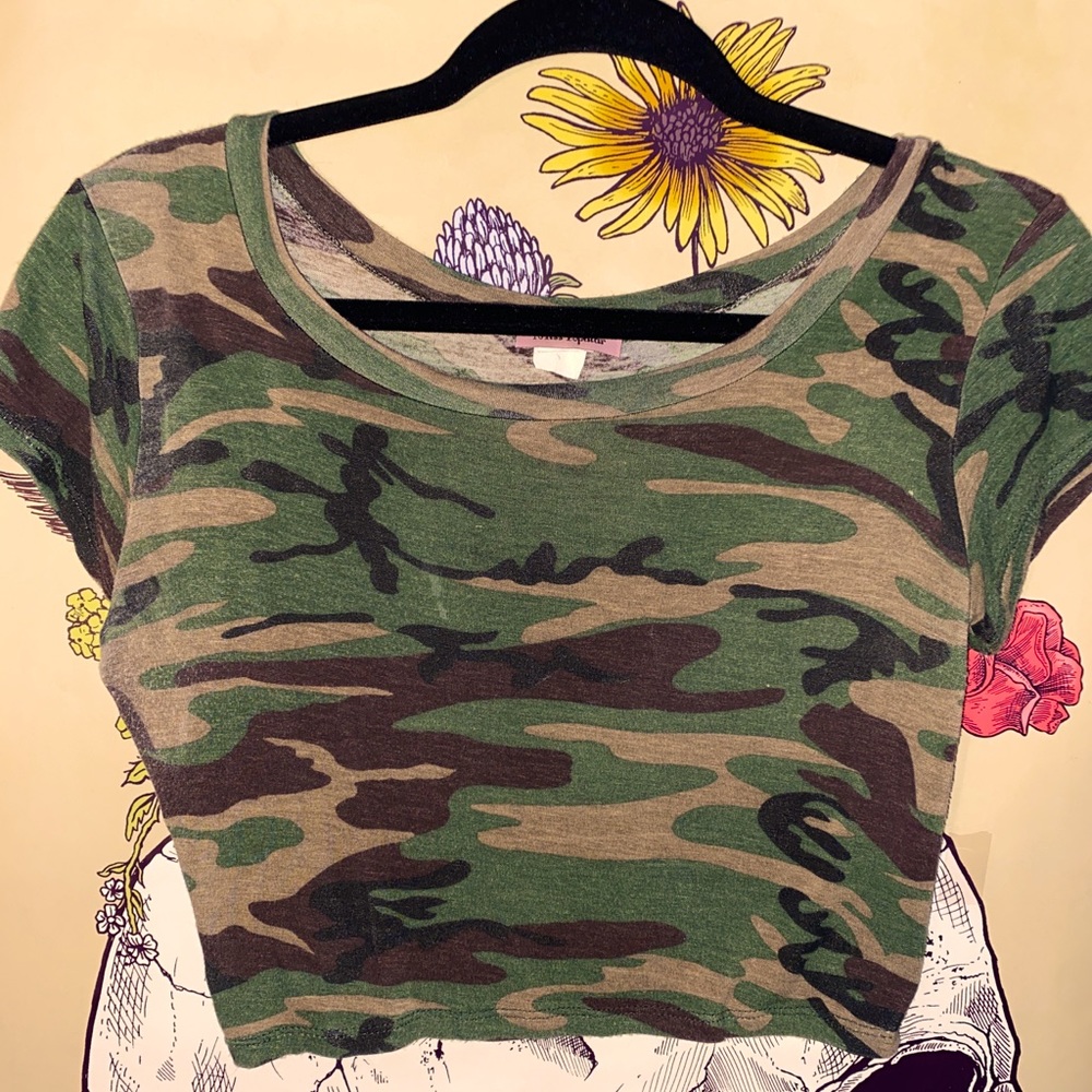 Camo Crop Top